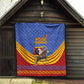 Eswatini Independence Day Quilt Sable Antelope - Aloe Succulent - Flag Shield