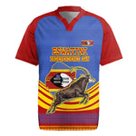 Eswatini Independence Day Rugby Jersey Sable Antelope - Aloe Succulent - Flag Shield