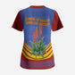 Eswatini Independence Day Scrub Top Sable Antelope - Aloe Succulent - Flag Shield