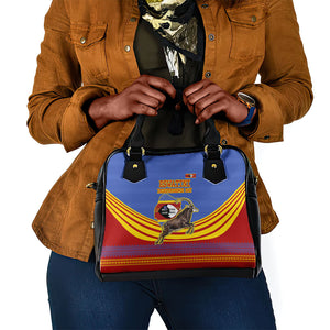 Eswatini Independence Day Shoulder Handbag Sable Antelope - Aloe Succulent - Flag Shield