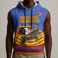 Eswatini Independence Day Sleeveless Hoodie Sable Antelope - Aloe Succulent - Flag Shield