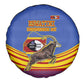 Eswatini Independence Day Spare Tire Cover Sable Antelope - Aloe Succulent - Flag Shield