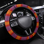 Eswatini Independence Day Steering Wheel Cover Sable Antelope - Aloe Succulent - Flag Shield