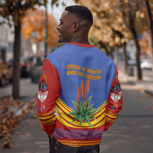 Eswatini Independence Day Sweatshirt Sable Antelope - Aloe Succulent - Flag Shield