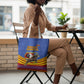 Eswatini Independence Day Tote Bag Sable Antelope - Aloe Succulent - Flag Shield