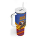 Eswatini Independence Day Tumbler With Handle Sable Antelope - Aloe Succulent - Flag Shield
