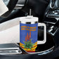 Eswatini Independence Day Tumbler With Handle Sable Antelope - Aloe Succulent - Flag Shield