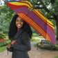 Eswatini Independence Day Umbrella Sable Antelope - Aloe Succulent - Flag Shield