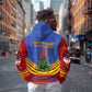 Eswatini Independence Day Zip Hoodie Sable Antelope - Aloe Succulent - Flag Shield