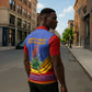 Eswatini Independence Day Zipper Polo Shirt Sable Antelope - Aloe Succulent - Flag Shield
