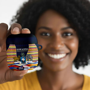 Eswatini Independence Day AirPods Case Freedom Pride - Lion Elephant - Strelitzia Flowers
