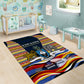 Eswatini Independence Day Area Rug Freedom Pride - Lion Elephant - Strelitzia Flowers