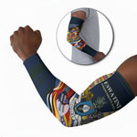 Eswatini Independence Day Arm Sleeves Freedom Pride - Lion Elephant - Strelitzia Flowers
