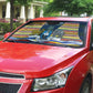 Eswatini Independence Day Auto Sun Shade Freedom Pride - Lion Elephant - Strelitzia Flowers