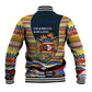 Eswatini Independence Day Baseball Jacket Freedom Pride - Lion Elephant - Strelitzia Flowers