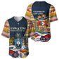 Eswatini Independence Day Baseball Jersey Freedom Pride - Lion Elephant - Strelitzia Flowers
