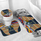 Eswatini Independence Day Bathroom Set Freedom Pride - Lion Elephant - Strelitzia Flowers