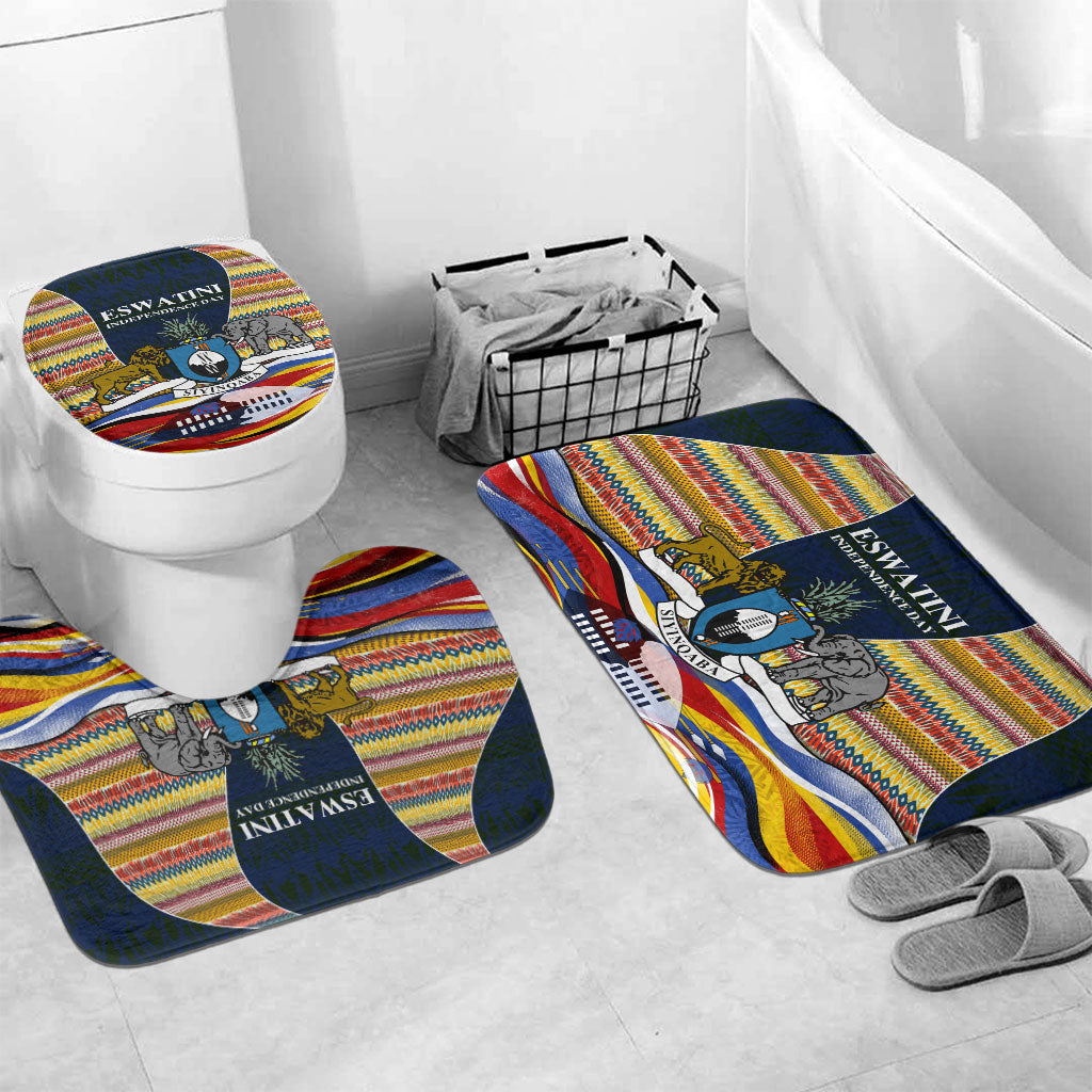 Eswatini Independence Day Bathroom Set Freedom Pride - Lion Elephant - Strelitzia Flowers
