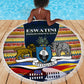 Eswatini Independence Day Beach Blanket Freedom Pride - Lion Elephant - Strelitzia Flowers