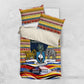 Eswatini Independence Day Bedding Set Freedom Pride - Lion Elephant - Strelitzia Flowers