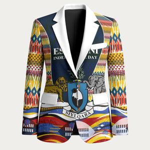 Eswatini Independence Day Blazer Freedom Pride - Lion Elephant - Strelitzia Flowers