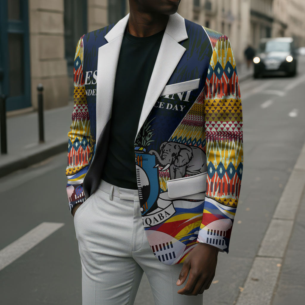 Eswatini Independence Day Blazer Freedom Pride - Lion Elephant - Strelitzia Flowers
