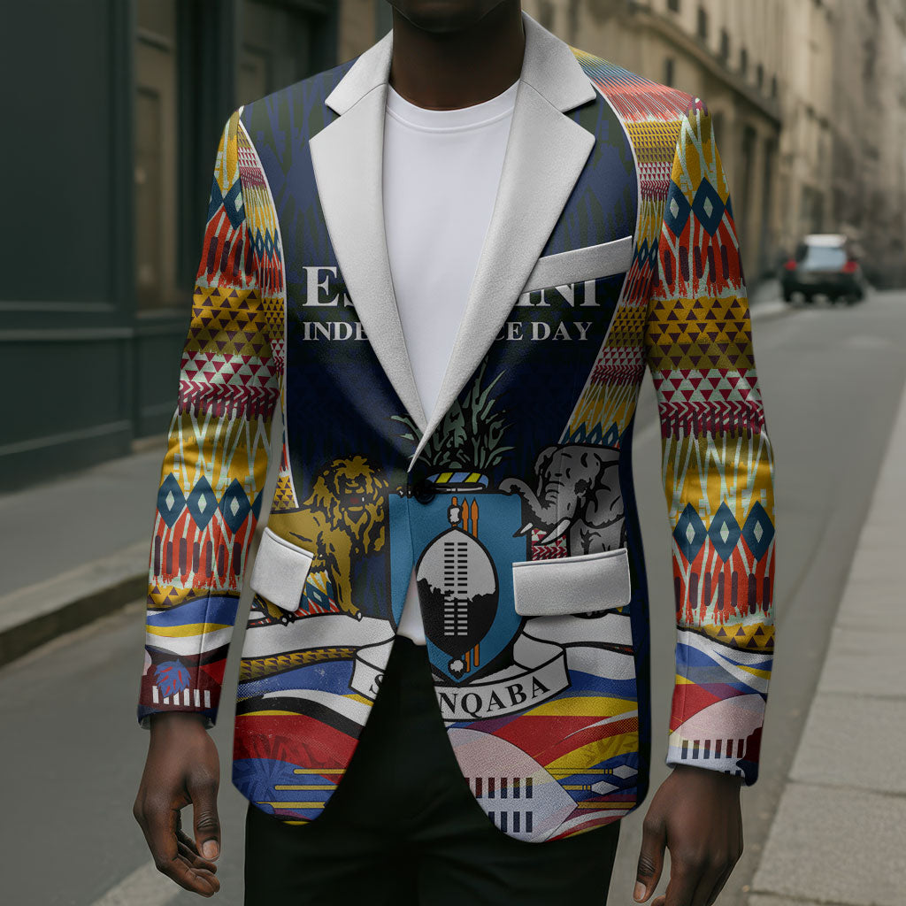 Eswatini Independence Day Blazer Freedom Pride - Lion Elephant - Strelitzia Flowers