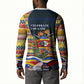 Eswatini Independence Day Button Sweatshirt Freedom Pride - Lion Elephant - Strelitzia Flowers