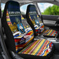 Eswatini Independence Day Car Seat Cover Freedom Pride - Lion Elephant - Strelitzia Flowers