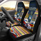 Eswatini Independence Day Car Seat Cover Freedom Pride - Lion Elephant - Strelitzia Flowers