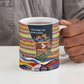 Eswatini Independence Day Ceramic Mug Freedom Pride - Lion Elephant - Strelitzia Flowers