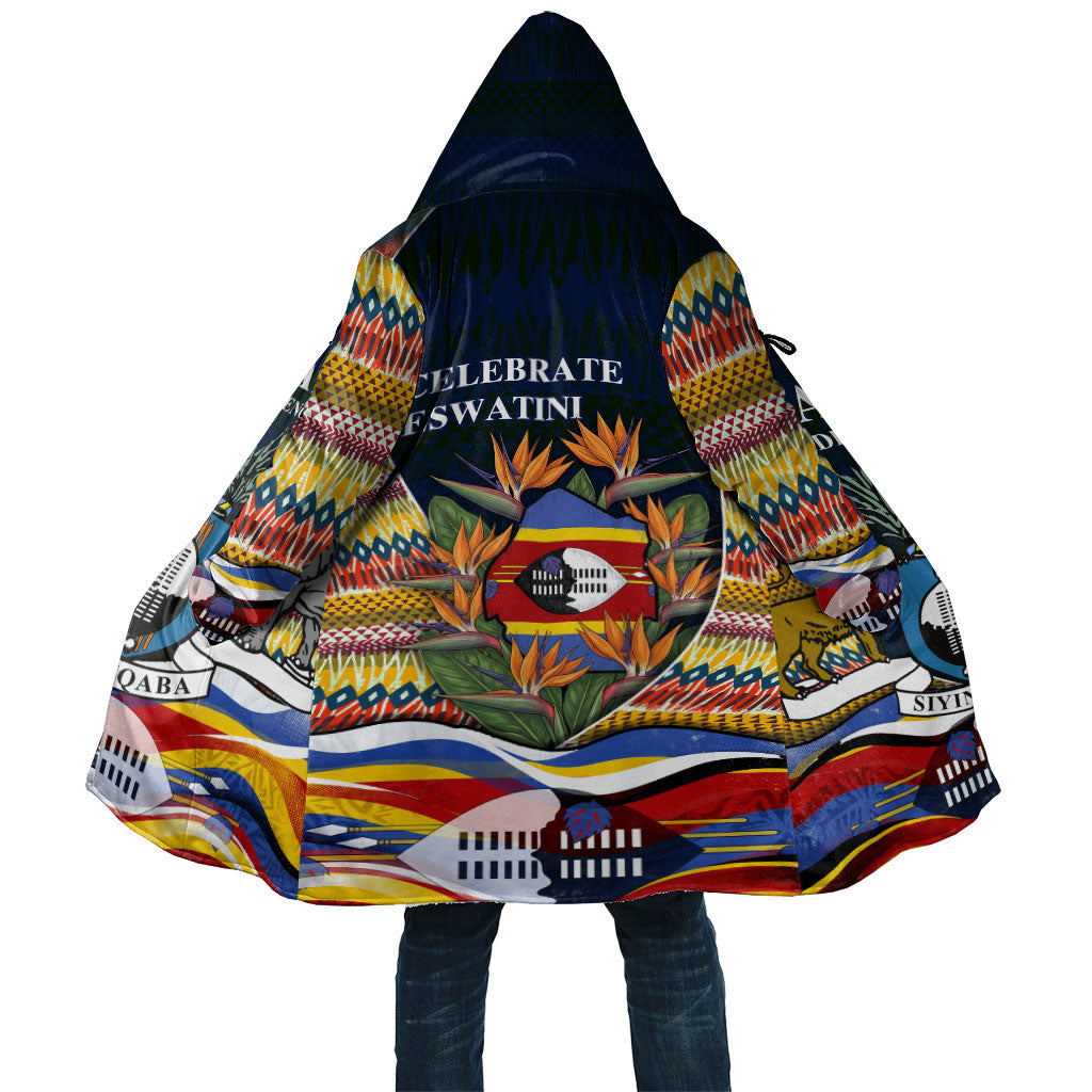 Eswatini Independence Day Cloak Freedom Pride - Lion Elephant - Strelitzia Flowers