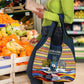 Eswatini Independence Day Grocery Bag Freedom Pride - Lion Elephant - Strelitzia Flowers