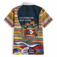 Eswatini Independence Day Hawaiian Shirt Freedom Pride - Lion Elephant - Strelitzia Flowers