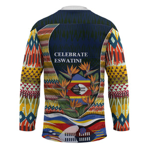 Eswatini Independence Day Hockey Jersey Freedom Pride - Lion Elephant - Strelitzia Flowers