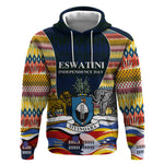 Eswatini Independence Day Hoodie Freedom Pride - Lion Elephant - Strelitzia Flowers