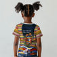 Eswatini Independence Day Kid T shirt Freedom Pride - Lion Elephant - Strelitzia Flowers