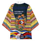 Eswatini Independence Day Kimono Freedom Pride - Lion Elephant - Strelitzia Flowers