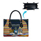 Eswatini Independence Day Leather Bag Freedom Pride - Lion Elephant - Strelitzia Flowers