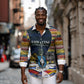 Eswatini Independence Day Long Sleeve Button Shirt Freedom Pride - Lion Elephant - Strelitzia Flowers
