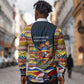 Eswatini Independence Day Long Sleeve Button Shirt Freedom Pride - Lion Elephant - Strelitzia Flowers