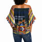 Eswatini Independence Day Off Shoulder Wrap Waist Top Freedom Pride - Lion Elephant - Strelitzia Flowers