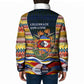 Eswatini Independence Day Padded Jacket Freedom Pride - Lion Elephant - Strelitzia Flowers