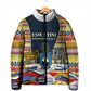 Eswatini Independence Day Padded Jacket Freedom Pride - Lion Elephant - Strelitzia Flowers