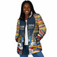 Eswatini Independence Day Padded Jacket Freedom Pride - Lion Elephant - Strelitzia Flowers