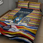 Eswatini Independence Day Quilt Bed Set Freedom Pride - Lion Elephant - Strelitzia Flowers