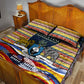 Eswatini Independence Day Quilt Bed Set Freedom Pride - Lion Elephant - Strelitzia Flowers