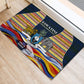 Eswatini Independence Day Rubber Doormat Freedom Pride - Lion Elephant - Strelitzia Flowers