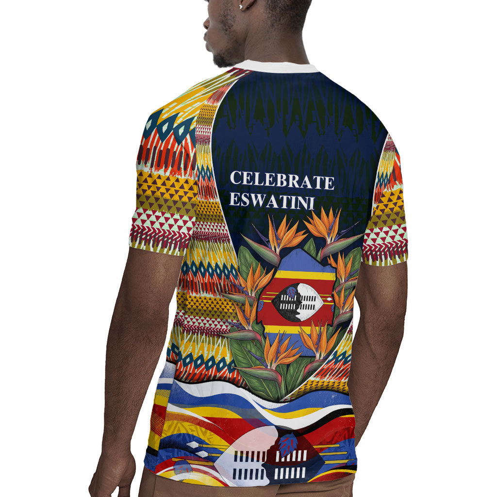 Eswatini Independence Day Rugby Jersey Freedom Pride - Lion Elephant - Strelitzia Flowers