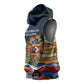 Eswatini Independence Day Sleeveless Hoodie Freedom Pride - Lion Elephant - Strelitzia Flowers